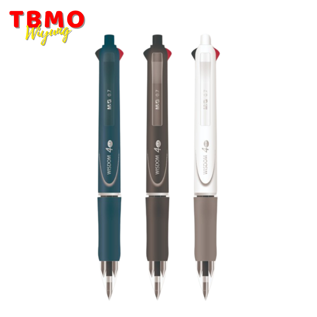 

TBMO M&G Bolpen / Pulpen Super Smooth 0.7mm 4in1 Semi-Gel 4 Warna