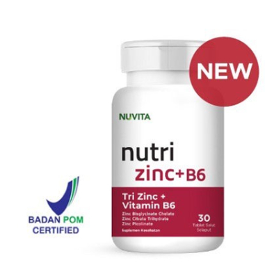 Nuvita Tri Zinc + Vitamin B6 30 Tab
