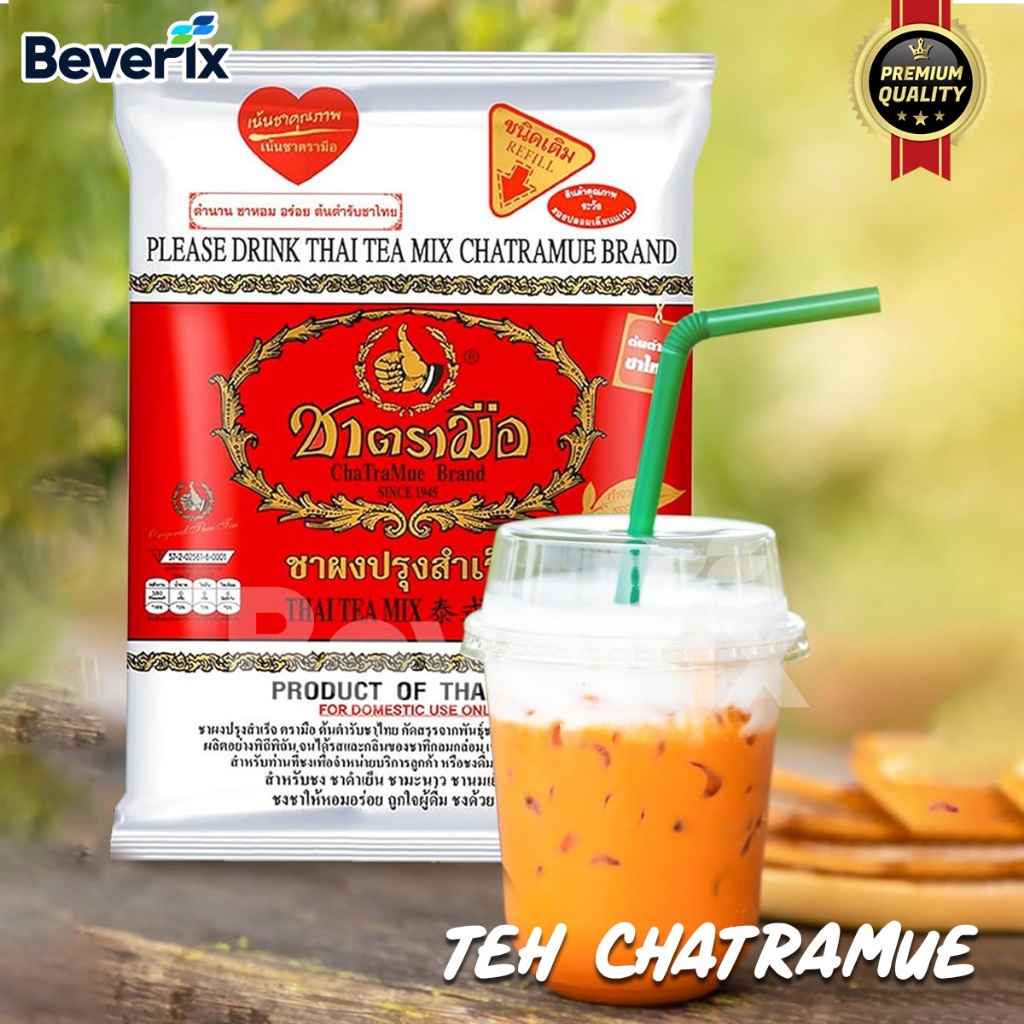 

Jual Teh Thailand Asli Thai Tea Mix Chatramue Original Kemasan 400 gram Beverix Powder Drink