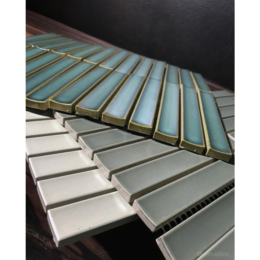 Mosaic Venus Type Concave Sage Matte - Venus Tiles