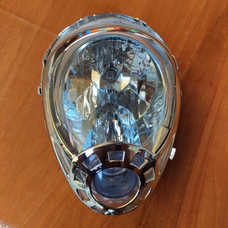 Reflektor Lampu Depan Honda Scoopy Lama set Garnish Krom