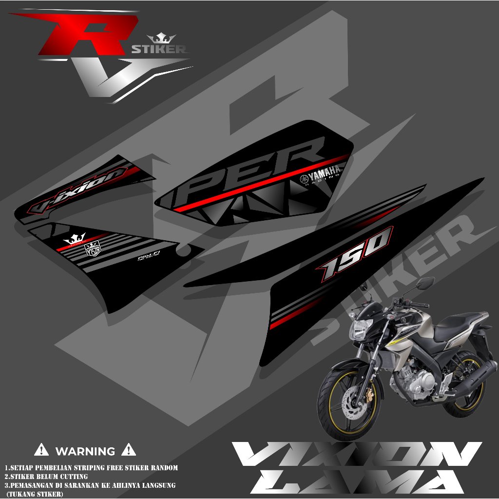STRIPING STIKER VIXION OLD - STRIPING VARIASI VIXION LAMA 2008-2012
