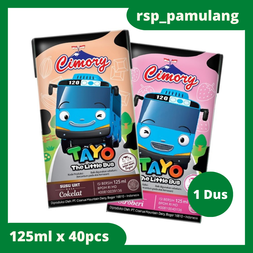 

Cimory Tayo UHT 125ml X 40pcs (Stroberi/Coklat/Mix)