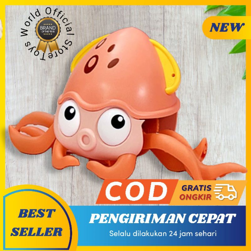 Toys - Mainan Anak Bayi Gurita Octopus Water And Land - Walking Octopus Bath Toys Clockwork