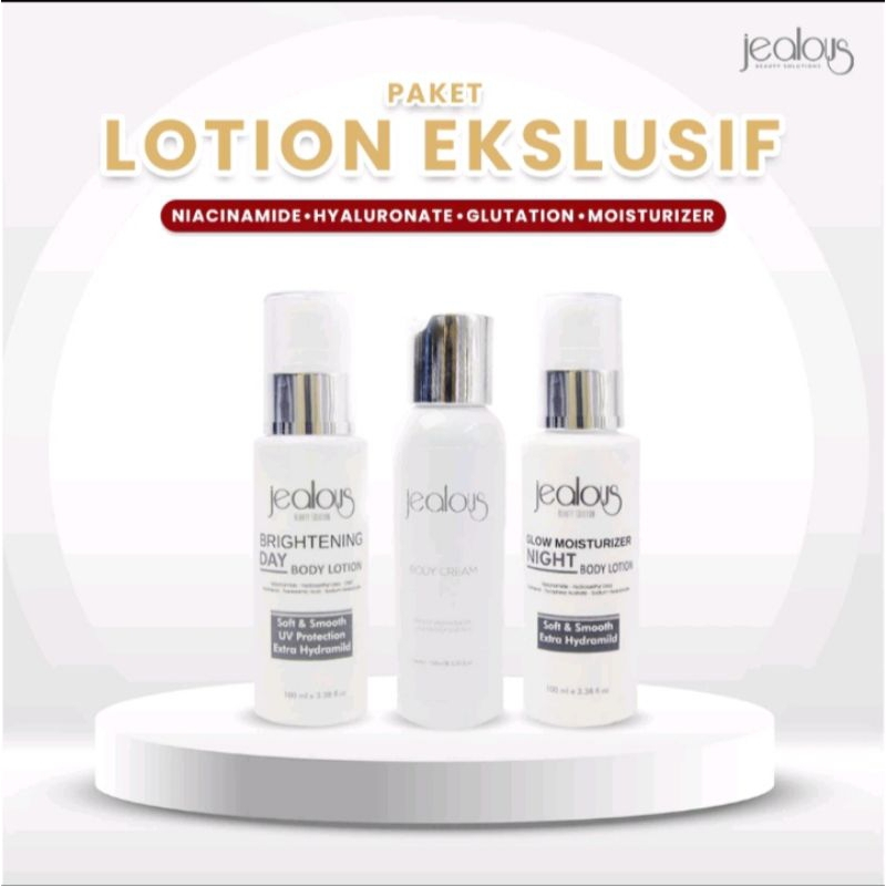 Jealous  Paket Hemat Body Lotion Eksklusif | Lotion Pencerah Efektif