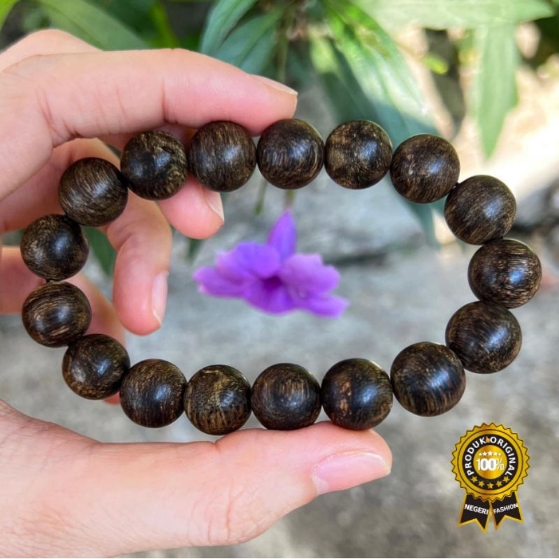 Gelang Gaharu Kalimantan Tenggelam Asli Super King 12mm 100% Original
