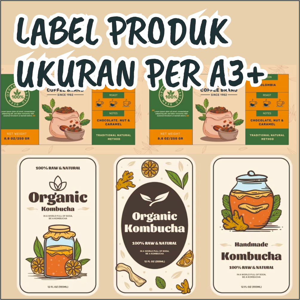 

LABEL PRODUK BEBAS DESIGN HVS/ART PAPPER