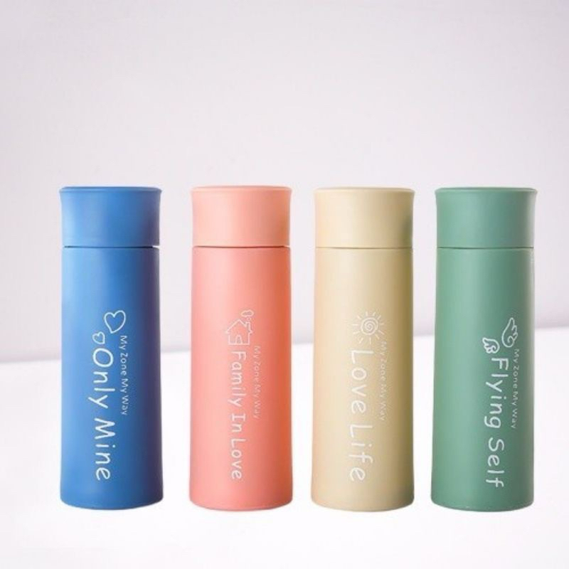 [BEST SELLER] Tumbler my zone my way 400ml non box/tumbler kaca/botol minum lucu/botol minum pastel