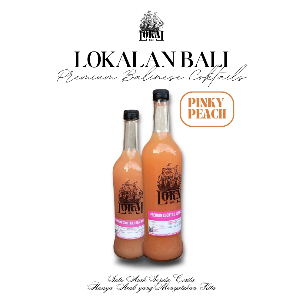 [ PREMIUM PRODUCTS ] PINKY PEACH BOTOL KACA COCKTAIL ARAK BALI