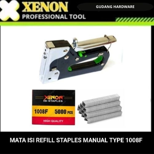 

XENON mata Refill isi Staples manual type 1008F (5000pcs/kotak)