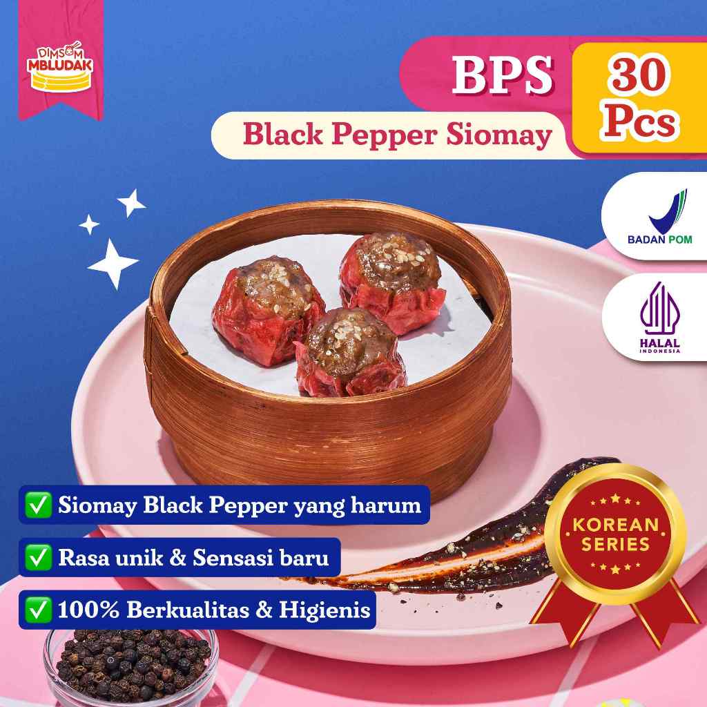 

Dimsum Mbludak Black Pepper Siomay Frozen Dimsum Korean Series Halal