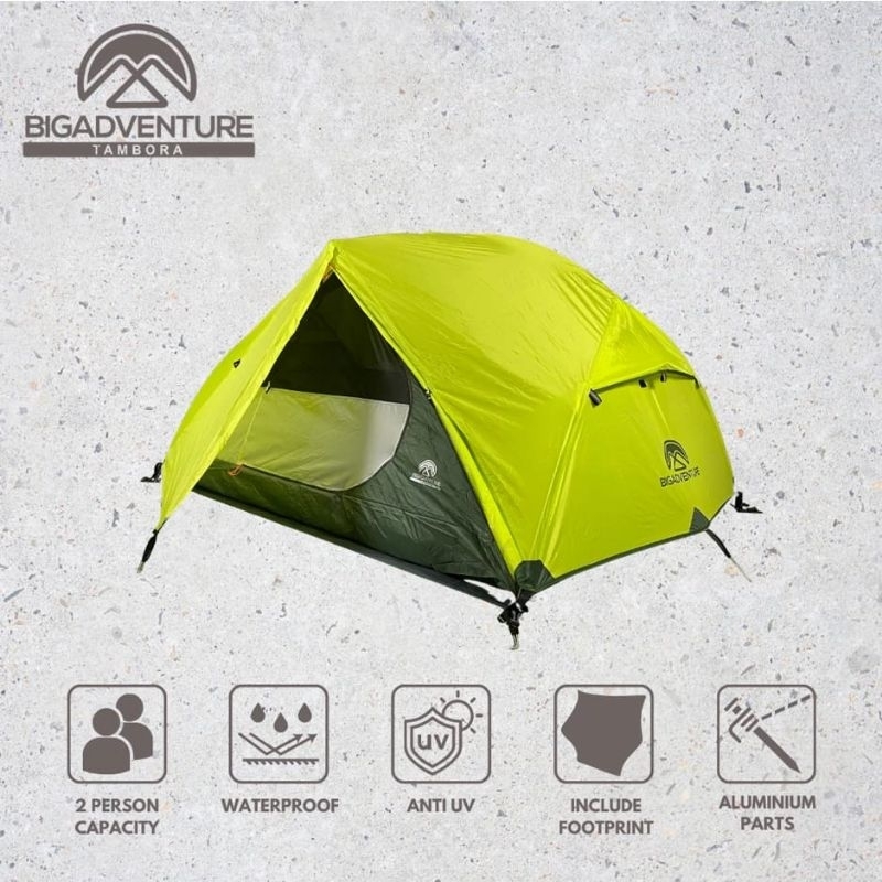 Tenda premium Big adventure Tambora 2p original