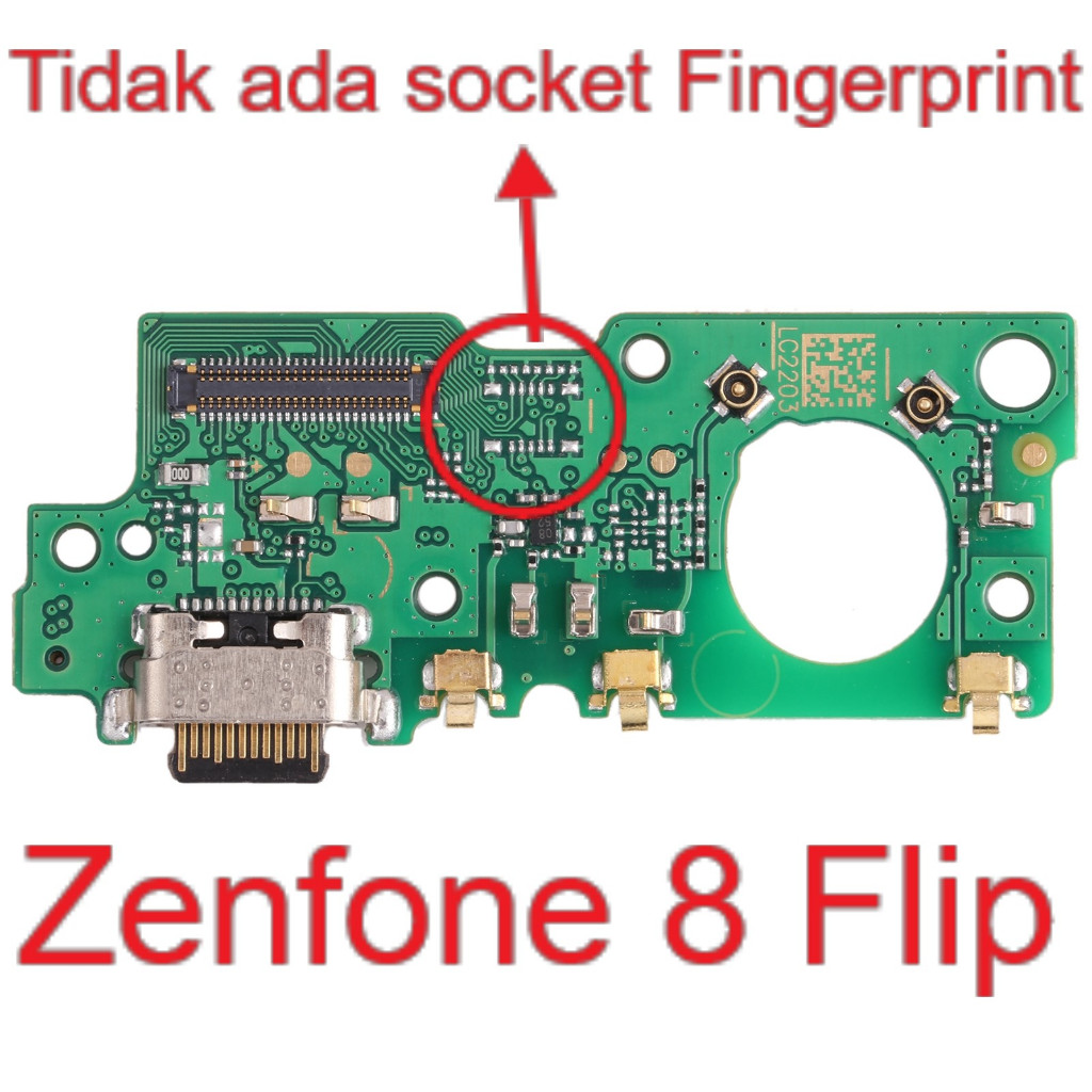 Board Konektor Charger - Microphone Mic - Asus Zenfone 8 Flip