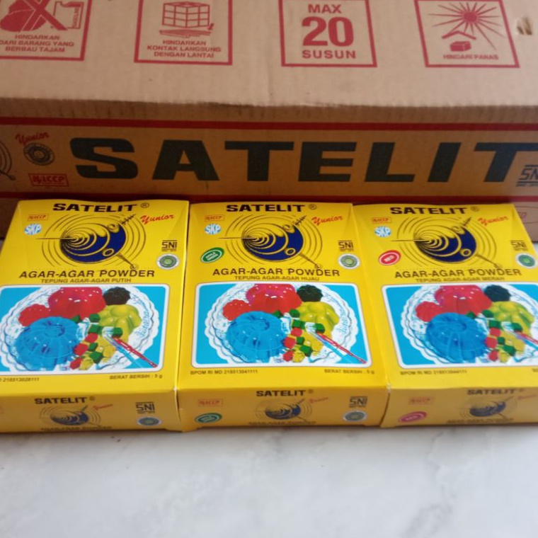 

H4rga T3rmurah Agar agar SATELIT 1box isi 12 sachet [240]