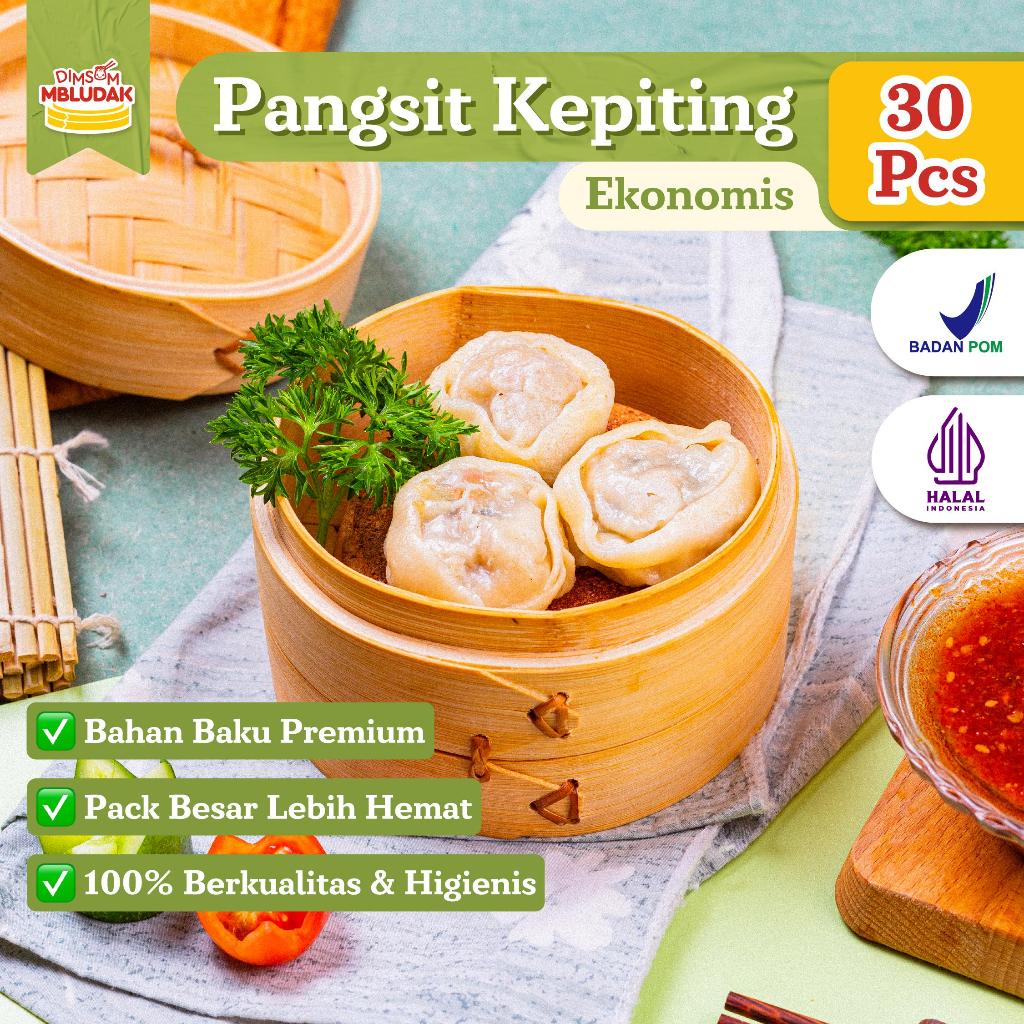 

Dimsum Mbludak Pangsit Kepiting Frozen Dimsum Ekonomis Halal 30 Pcs