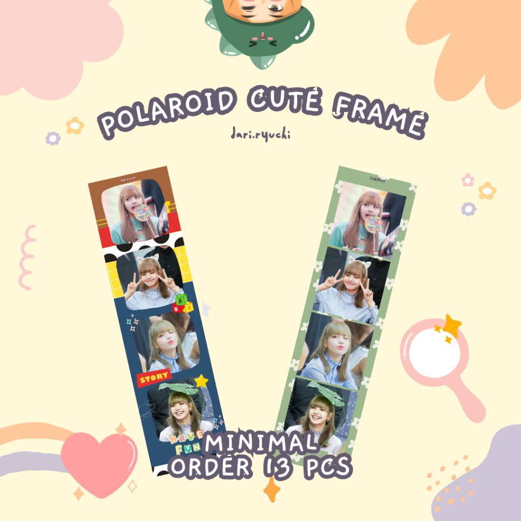 POLAROID STRIP | PHOTOSTRIP | PHOTOBOOTH CUTE FRAME