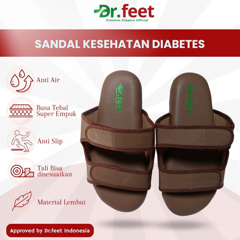 Sandal Diabetes  Dr.feet Sandal Diabetes Sandal Kesehatan Anti Air Pelindung Kaki Diabetes