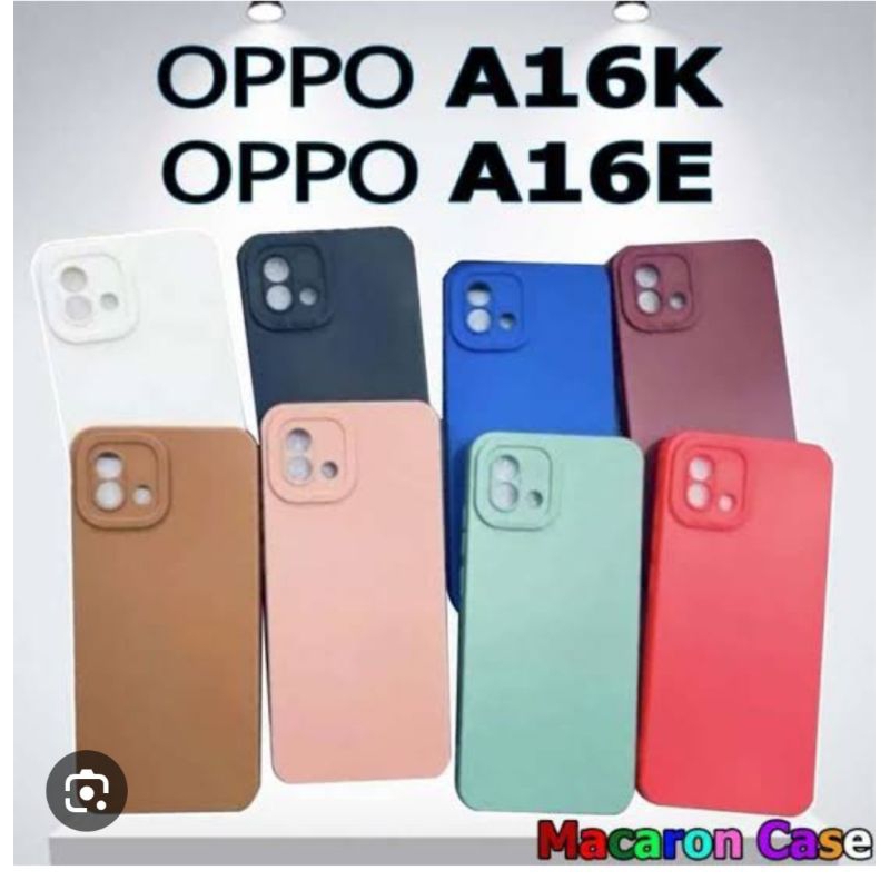 case terbaru macaron oppo a16k