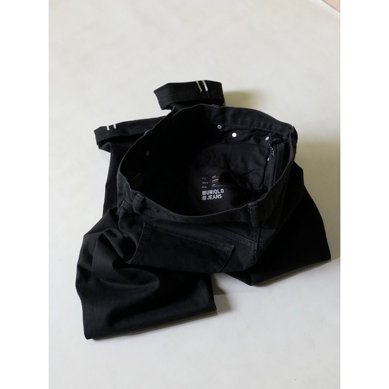 Jeans uniqlo selvedge black