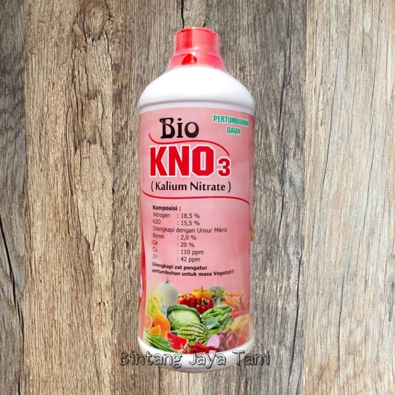 BIO KNO3 kalium Nitrate / PERTUMBUHAN DAUN 1 LITER /  DILENGKAPI ZAT PENGATUR PERTUMBUHAN UNTUK MASA