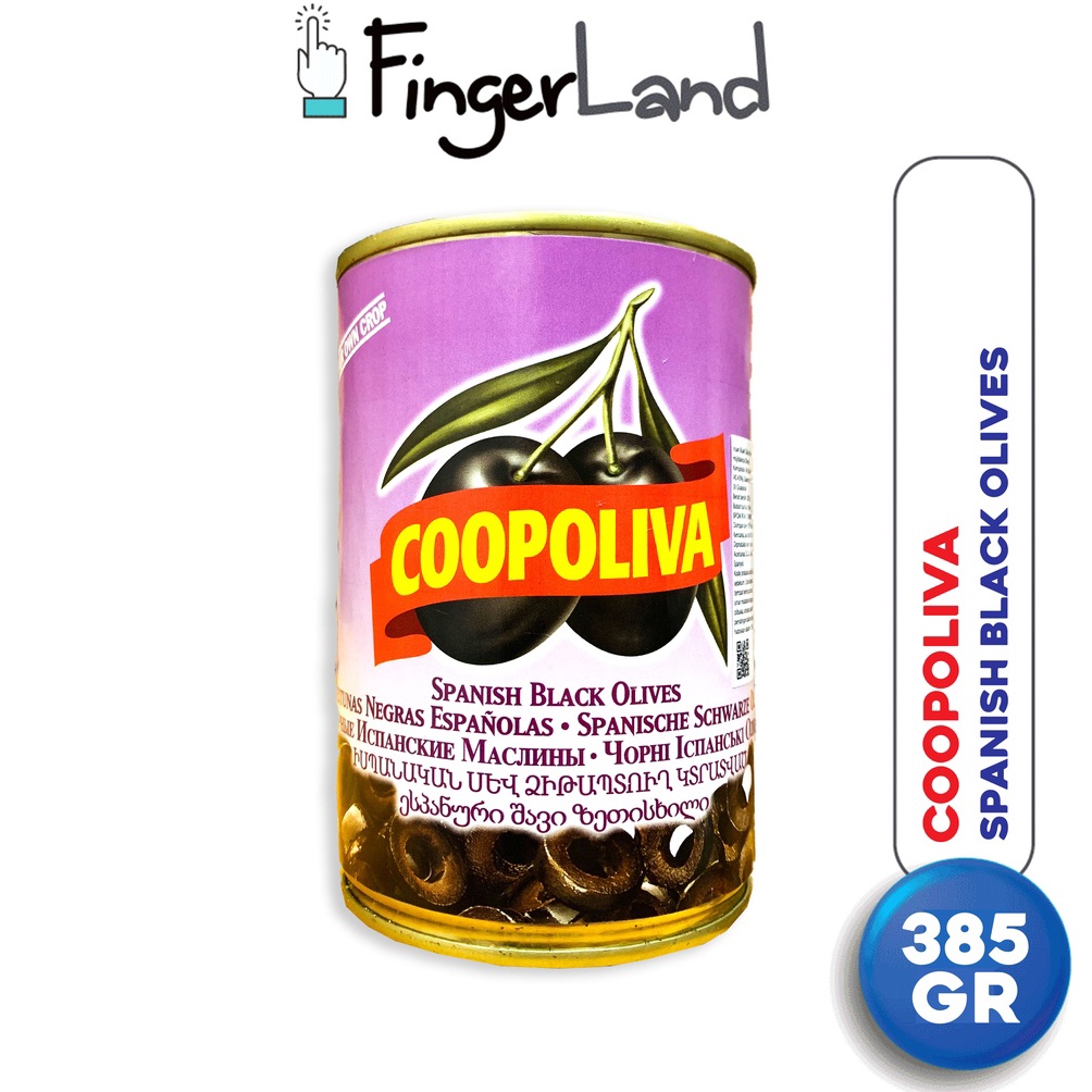 

B44ru COOPOLIVA Spanish Black Olives - S 385 gram Buah Zaitun Kaleng [300]