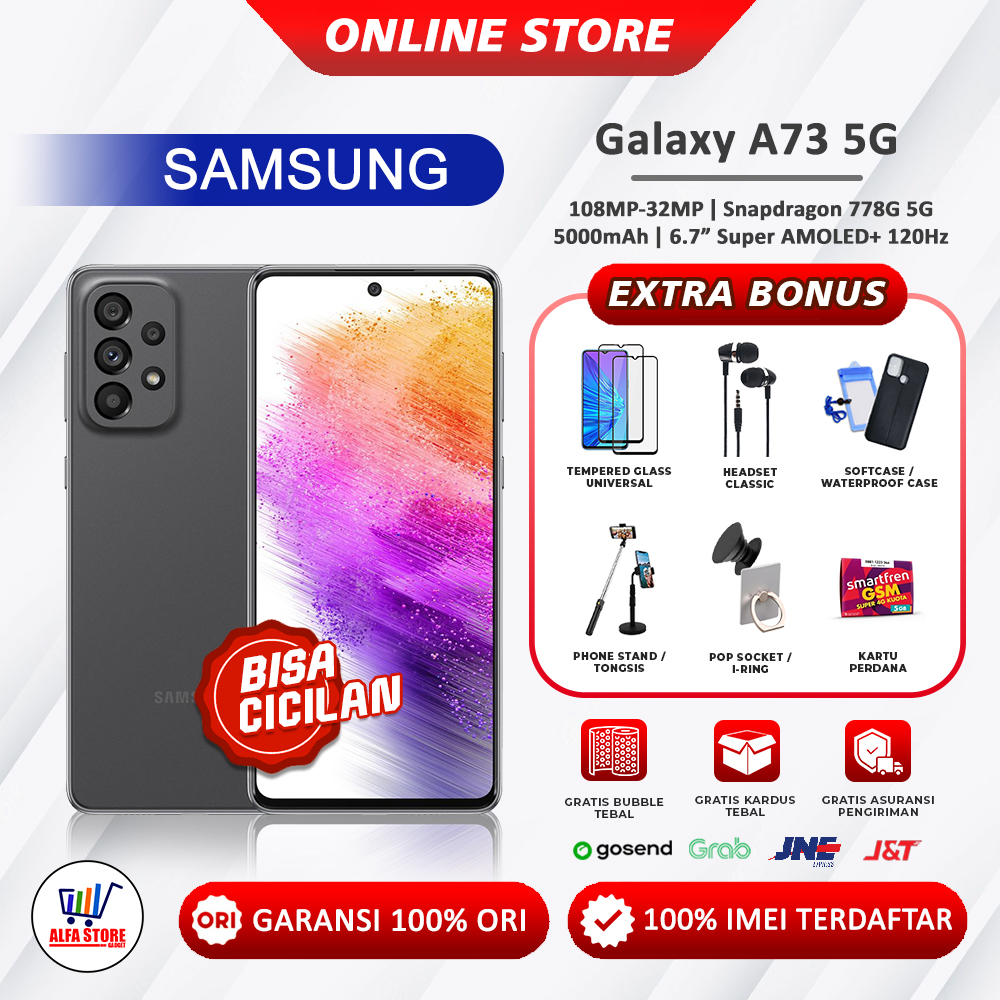 Samsung Galaxy A73 5G ram 8/256Gb galaxy A72 ram 8/128gb galaxy A71 ram 8/128gb Garansi Resmi