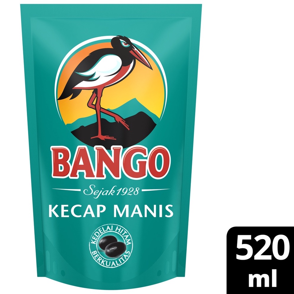 

[♦K4$] BANGO Kecap Manis Soy Sauce Refill Terbuat dari 4 bahan alami berkualitas 520ML Restok Gan