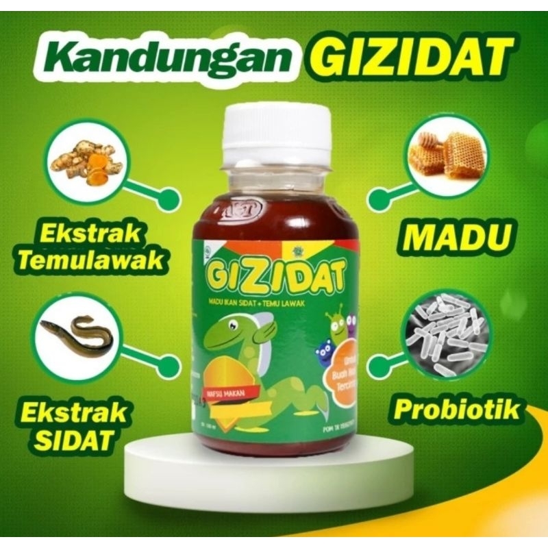 

Madu Gizidat untuk menambah selera makan anak dan bisa aktif