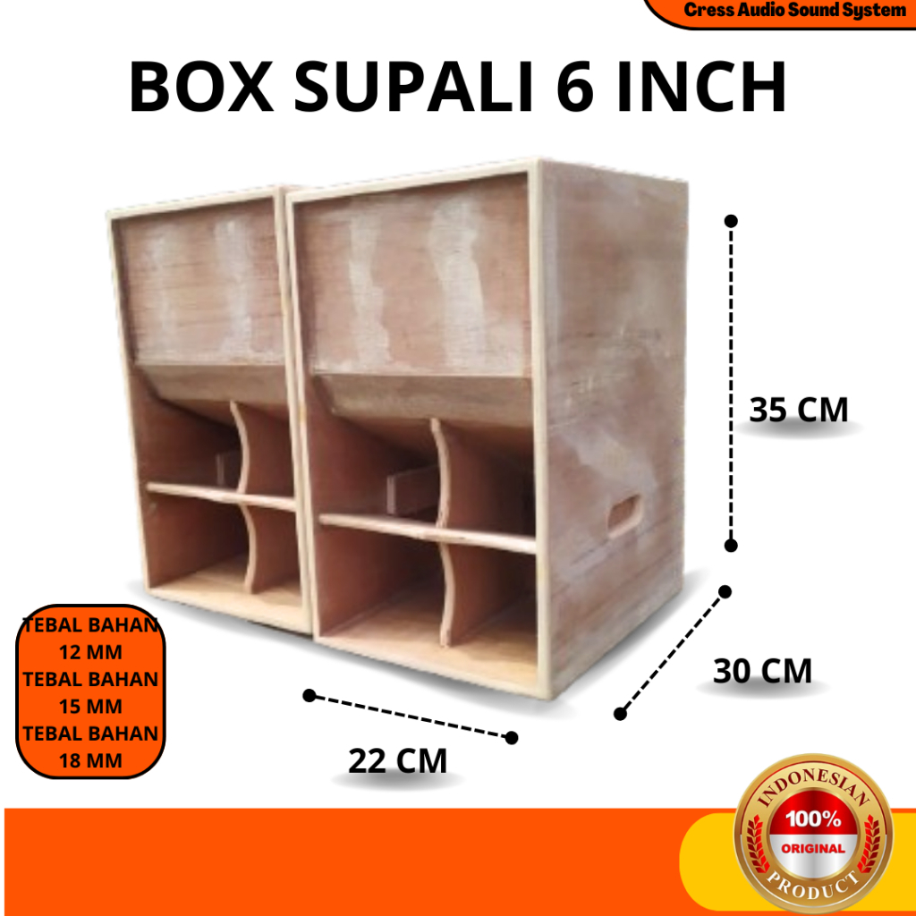 Box SUPALI 6 Inch Bahan Papan  Triplek