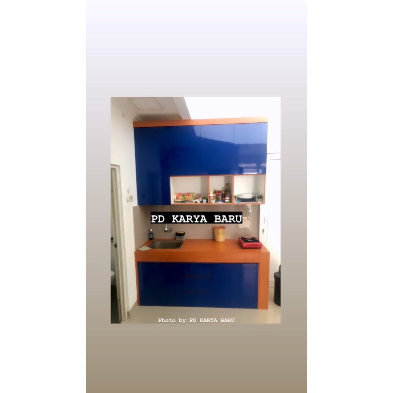 Kitchen set minimalis modern ( Fullset Atas Bawah )