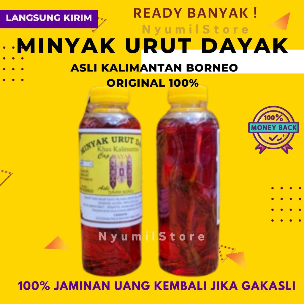 Minyak Dayak asli kalimantan ori ibu ida perisai borneo
