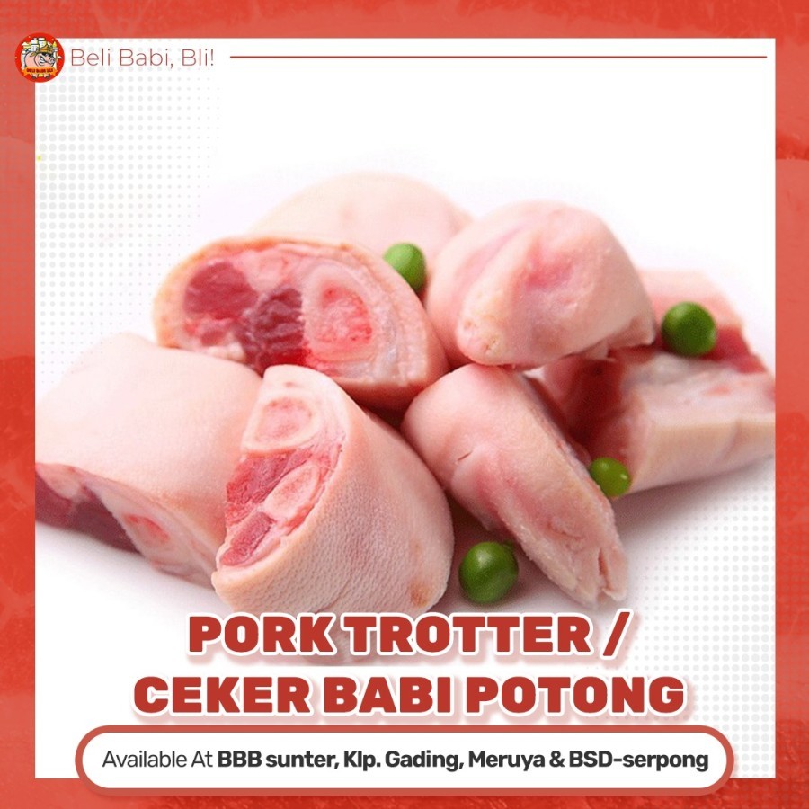 

CEKER KAKI BABI DAGING BABI BALI CUKIOK POTONG PREMIUM PORK TROTTER