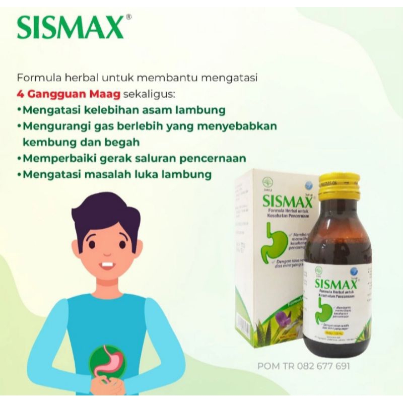 Obat Maag Herbal SISMAX Formula Herbal Untuk Lambung 60ml & 120ml