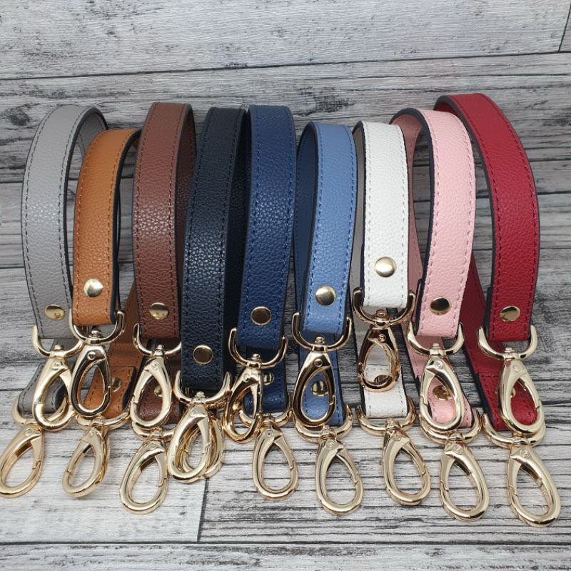 Bag strap Ariel leather grained 1.8x45cm / tali tas pendek tas jinjing bahan kulit jeruk premium qua