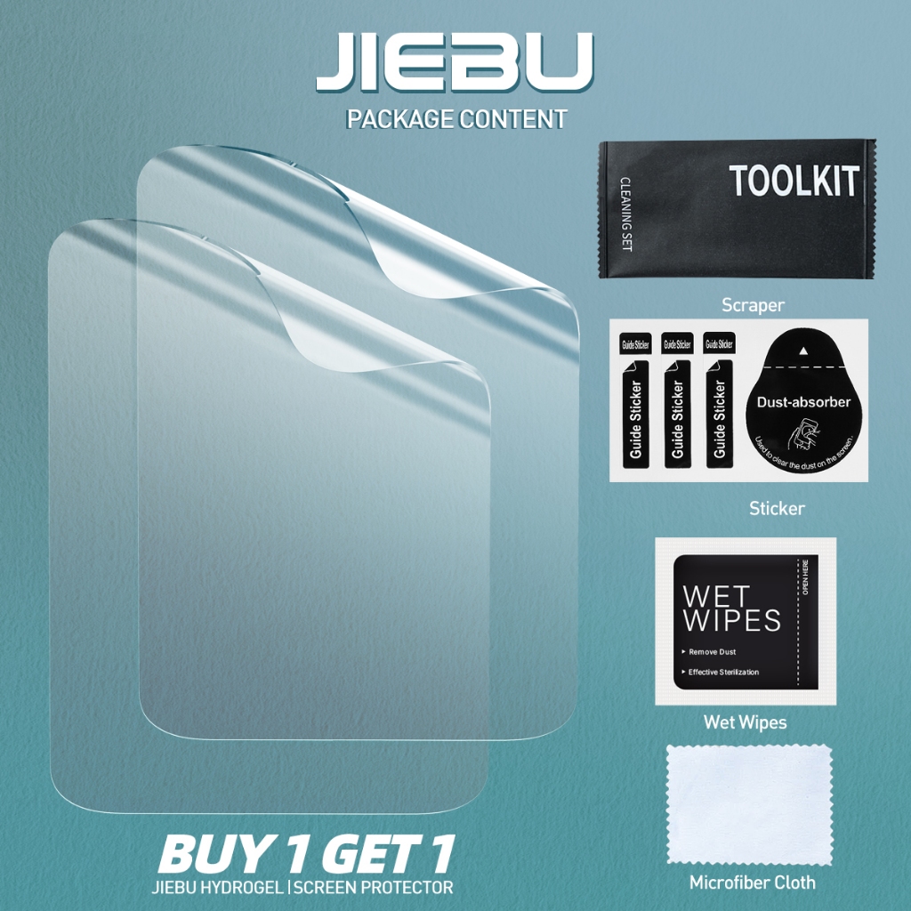 ✨Jiebu Tablet Hydrogel Buy 1 Get 1 Semua Tipe Apple iPad/XIAOMI MINI PAD SAMSUNG TAB/Tablet Hd Hydrogel Flex Screen Protector Anti Glare/Gores Hydrogel For Ipad