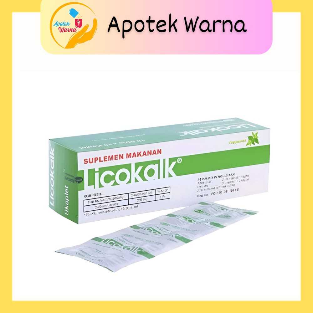 LICOKALK CALSIUM LACTATE 10 KAPLET