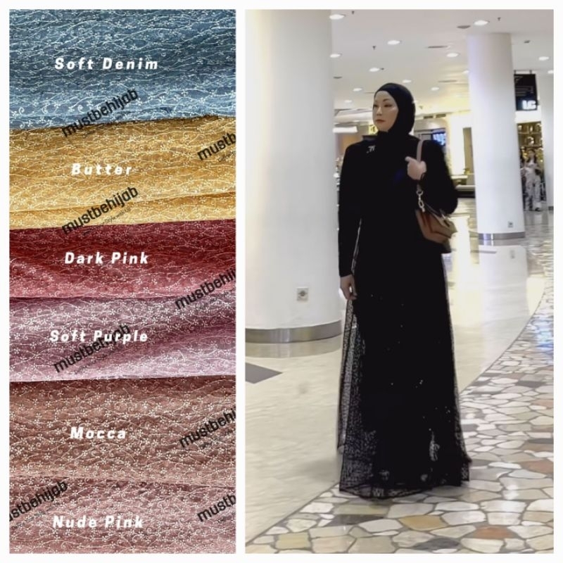 [MUSTBE HIJAB] GAMIS SYAR'I TERBARU / DRESS SET " CALISTA VOL 2" By Mustbe Hijab