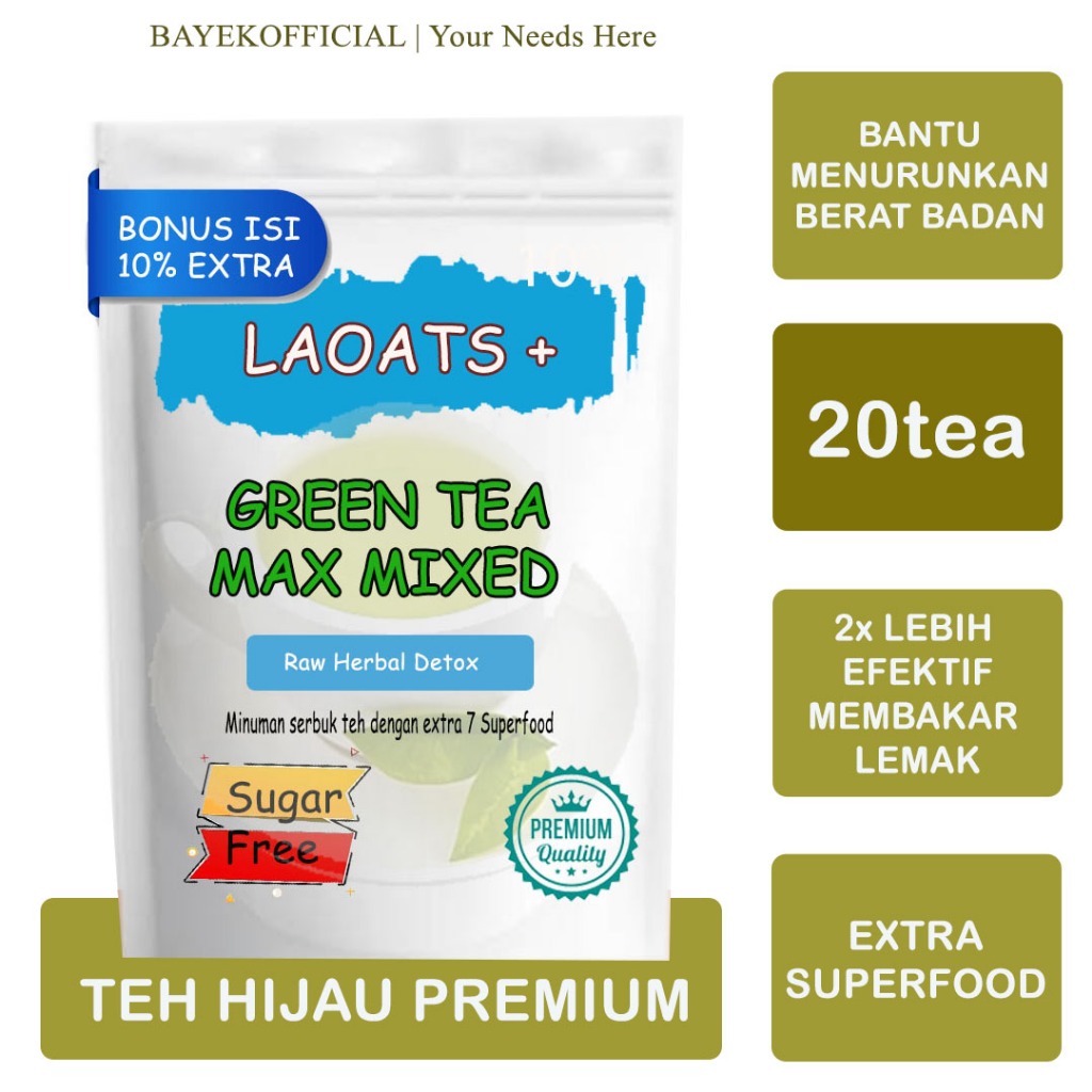 Teh Hijau Thailand Pelangsing Penurun Berat Badan Minuman Diet Slimming Tea Detox Pelangsing Badan A