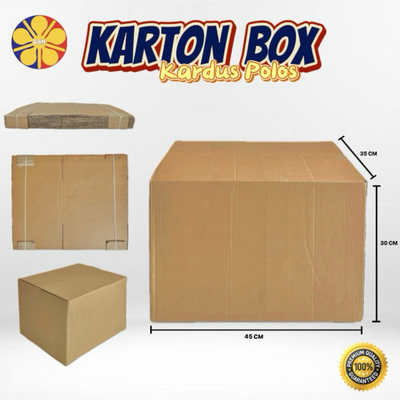 

Karton Box - Kardus Polos Ukuran 45 x 35 x 30