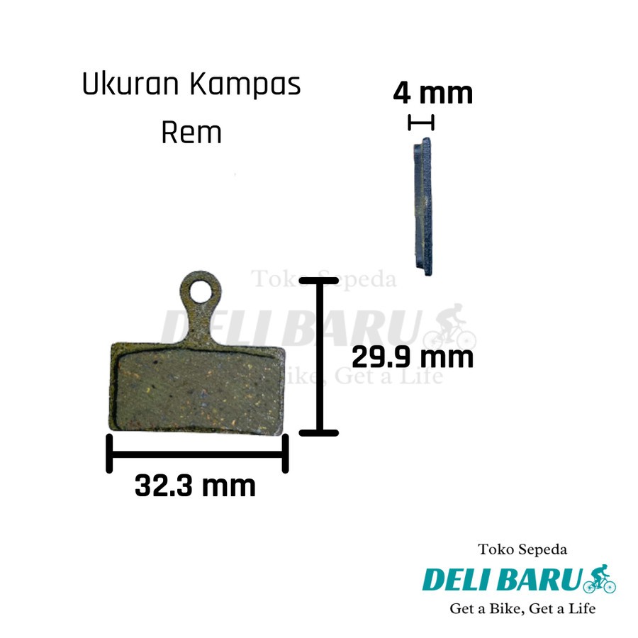 Kampas rem discbrake cakram sepeda kanan kiri model kotak bisa buat sepeda mtb gunung dan lipat new