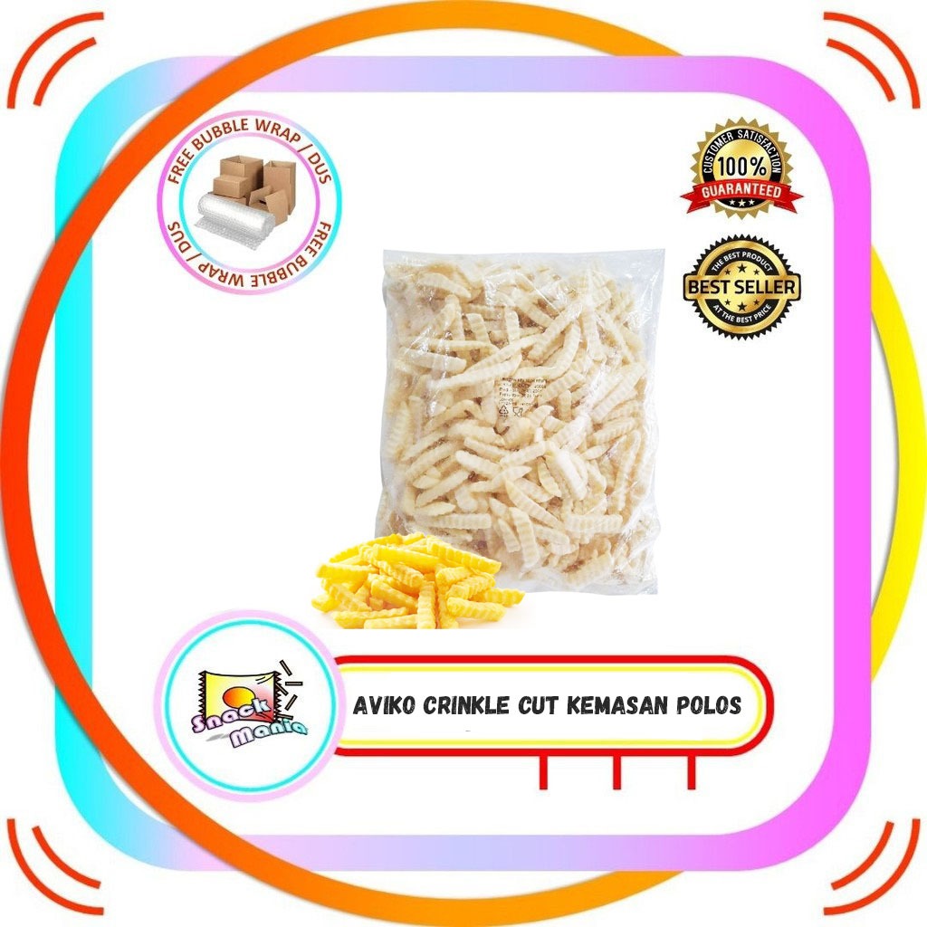 

Aviko Potato Crinkle Cut Kentang Goreng French Fries 2.5 Kg Pack Polos