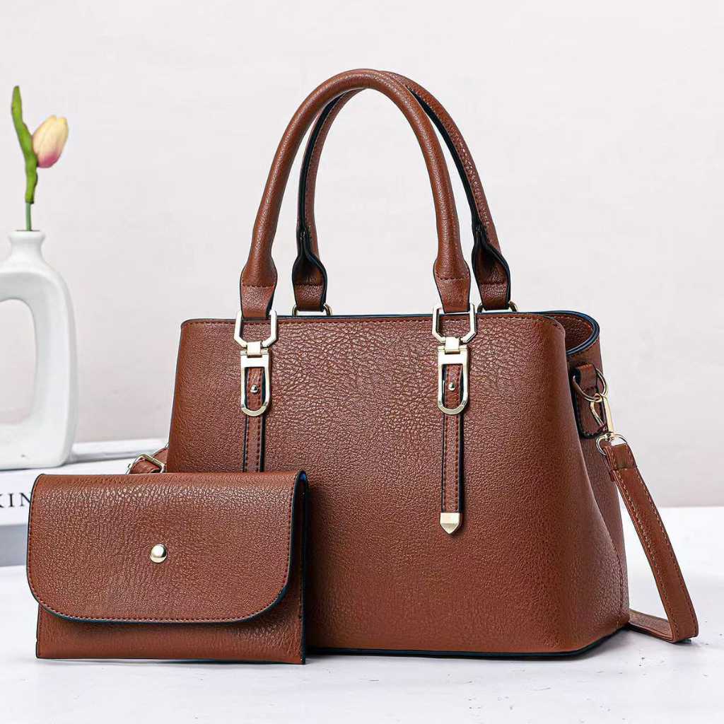 TOKOMEDAN1 - 1842 Tas Set Dompet Tas Pesta Mewah Import Premium Tas Jinjing Wanita Besar Tas Ibu Ibu