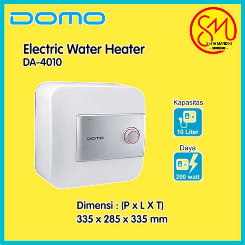 WATER HEATER / PEMANAS AIR DOMO 10L DA 4010 DA4010 200watt IRIT LISTRIK