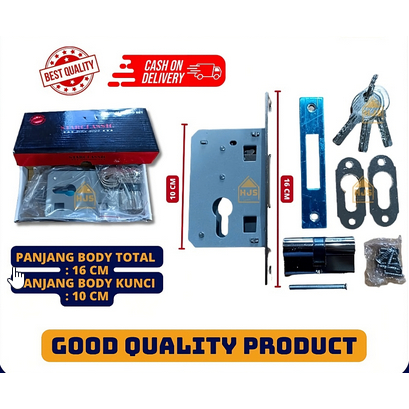 STAR CLASSIC Body kunci pintu Geser Sliding / Body Kunci Pintu Dorong Sleding