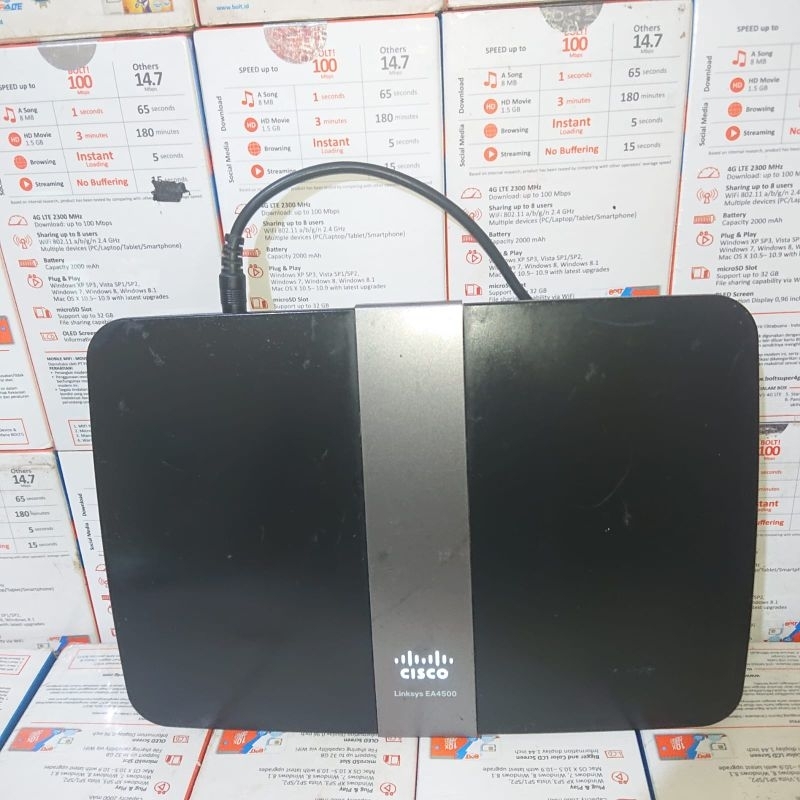 CISCO LINKSYS EA4500 Wireless-N Router Gigabit PPPoE AP Modem [Batangan]