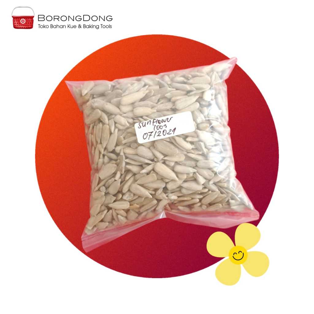 

Sunflower Seeds / Biji Bunga Matahari / Kuaci Kupas 100g (repack)