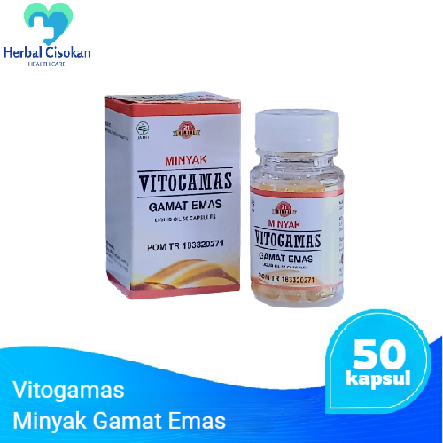 kapsul minyak gamat emas VITOGAMAS original / Kapsul Gamat BPOM