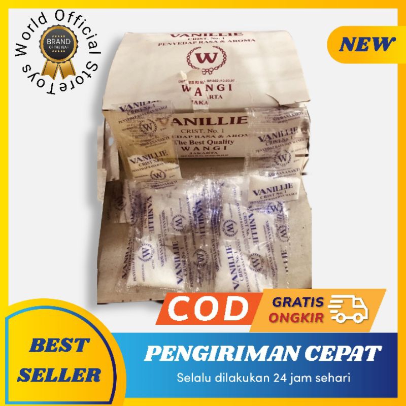 

VANILIE Bubuk W 2 gram ( penyedap & Aroma kue ) VANELI