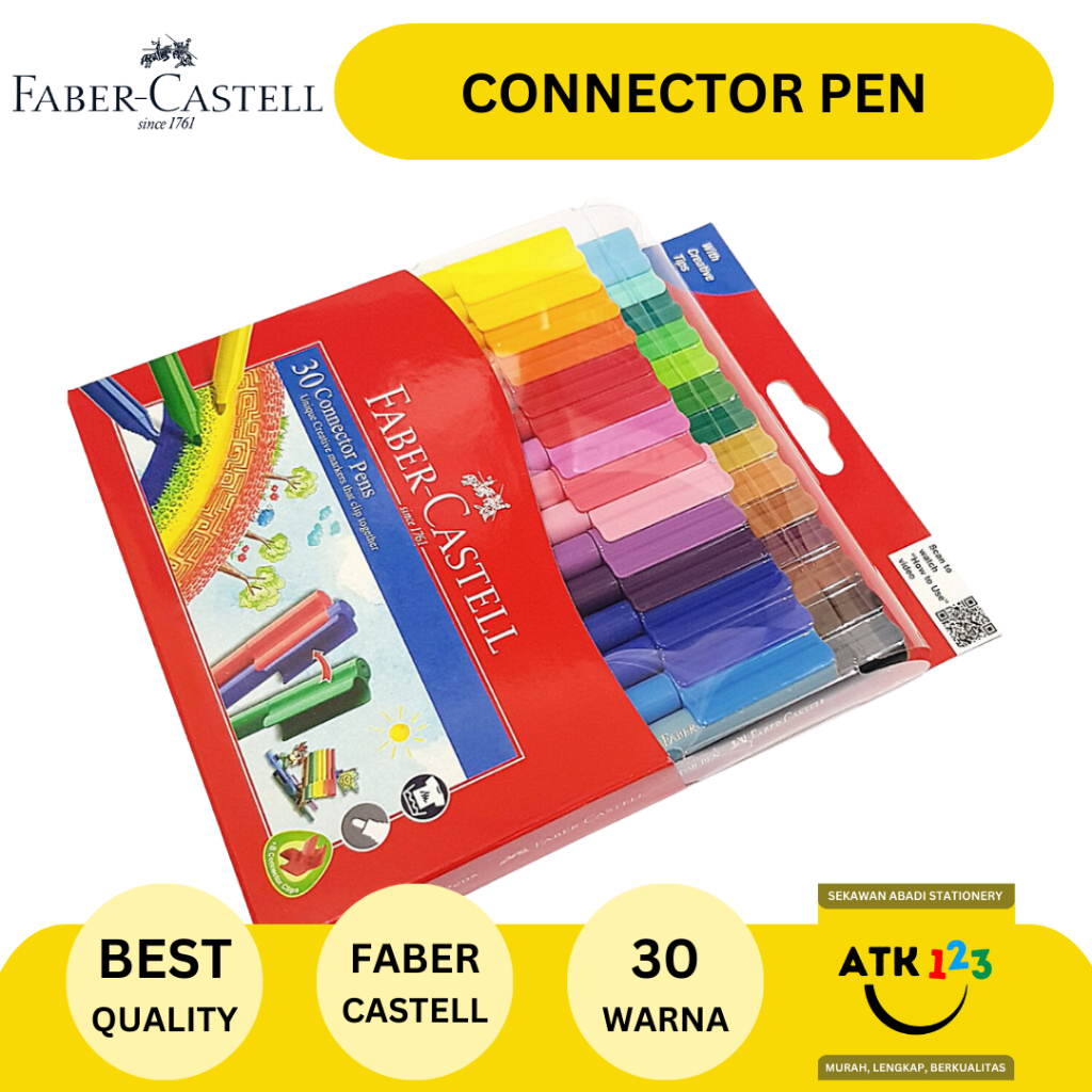 

Connector Pen Merk Faber Castell Set 20 Warna