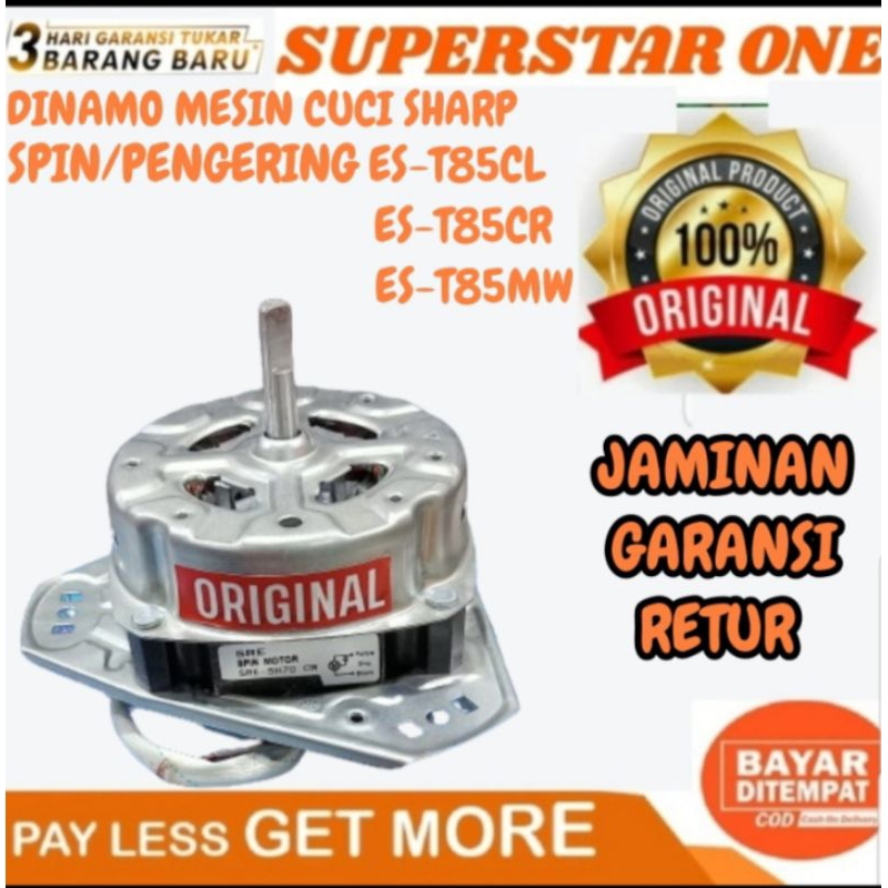 dinamo mesin cuci sharp spin/pengering ES-T85CL/ES-T85CR/ES-T85MW